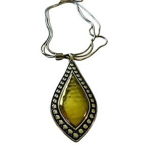 Scroll & Vine 34" Adjustable Silver Chain Necklace with Reversible Pendant